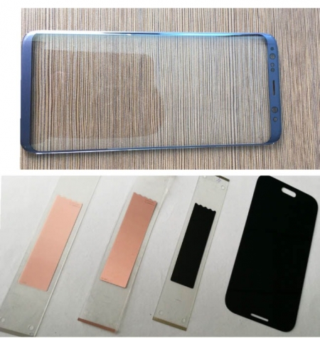 Heat-transfer film for 3D glass decoration